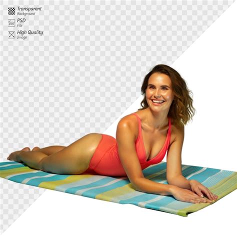 Bikini Woman Beach Day PSD High Quality Free PSD Templates For