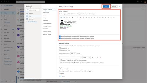 How To Create Email Signature For Outlook Office 365 Step By Step