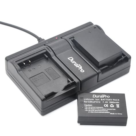 Durapro Pcs Lp E Lpe Lp E Batteries Usb Dual Charger For Canon