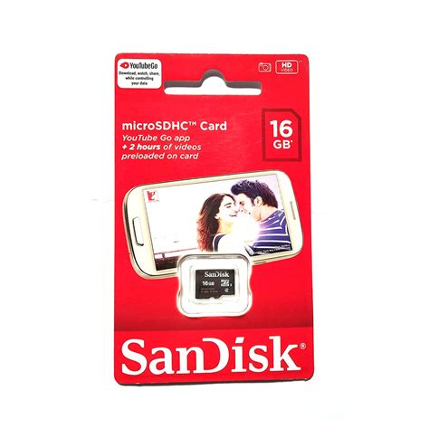 Sandisk Micro Sdhc Card 16gb Class 4 Sdsdqm 016g B35 Gloria Bazar