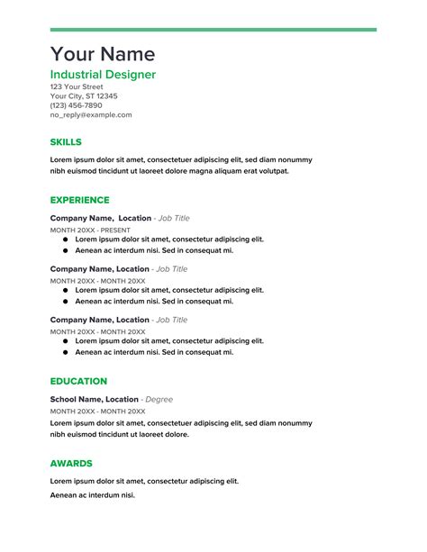 Google Docs Resume Templates: 2023 Top 5 Google Doc Resume Templates