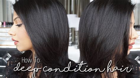 How To Deep Condition Hair At Home Fast And Easy Youtube