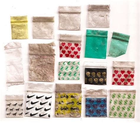 Dime Bags Chic Pattern Found Object Drugs