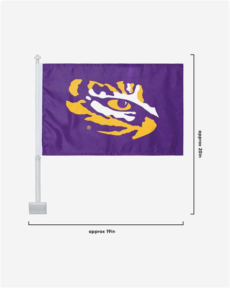 Lsu Tigers 2 Pack Solid Car Flag Foco