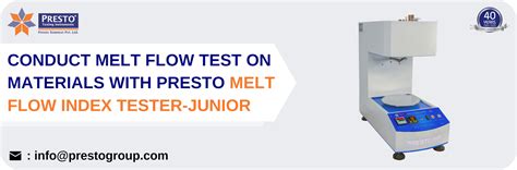 Conduct Melt Flow Test On Materials With Presto Melt Flow Index Tester