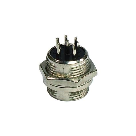 Conector Mic Macho Fluxus 6 Pinos Eletropeças