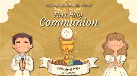 First Holy Communion Live Holy Mass At 400pm Sat 20424 St Joseph