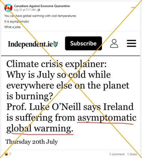 Irish story misstating the impact of climate change is fabricated ...