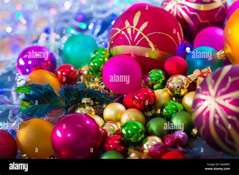 Red Bauble Bokeh Stock Photo Alamy