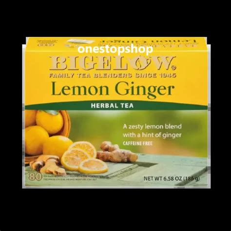 Bigelow Lemon Ginger Herbal Tea 80s Lazada Ph