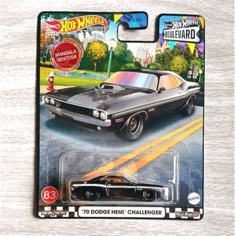 Hotwheels Premium Boulevard S 70 Dodge Hemi Challenger Shopee Philippines