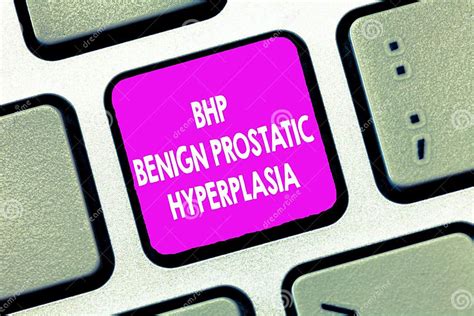 Text Sign Showing Bhp Benign Prostatic Hyperplasia Conceptual Photo