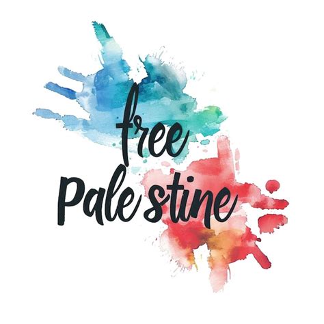 Premium Vector Free Palestine Poster Flag With Typography