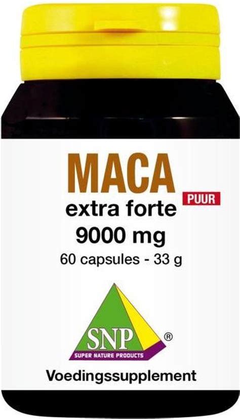 Snp Maca Extra Forte Mg Puur Capsules Bol