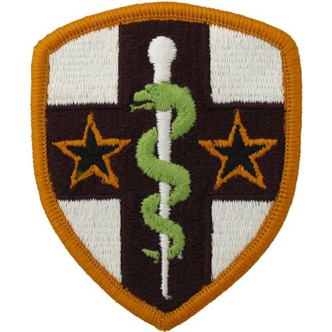 Army Reserve Medical Command Full Color Patch Rank Insignia