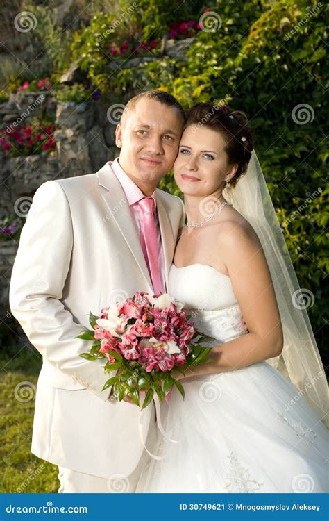 newly married couple stock image image  romance people