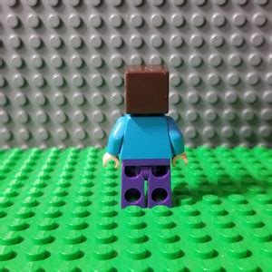 LEGO Minecraft Steve LEGO Minifigure LEGO Minifig Etsy