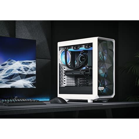 Fractal Design Meshify 2 Compact Rgb White Tg Clear Tint Gaming Gehäuse