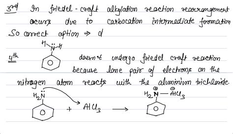 Solved Aniline Below Will Not React In Either Friedel Crafts