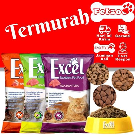 Jual Excel Makanan Kucing Kering Excellent Cat Food Rasa Ikan Tuna