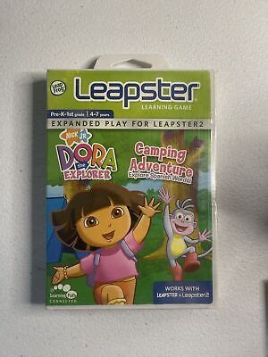 LeapFrog Leapster Learning Game Nick Jr Dora The Explorer Camping