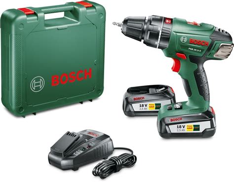 Bosch Psb Li Taladro Atornillador Con Percusi N A Bater A Con