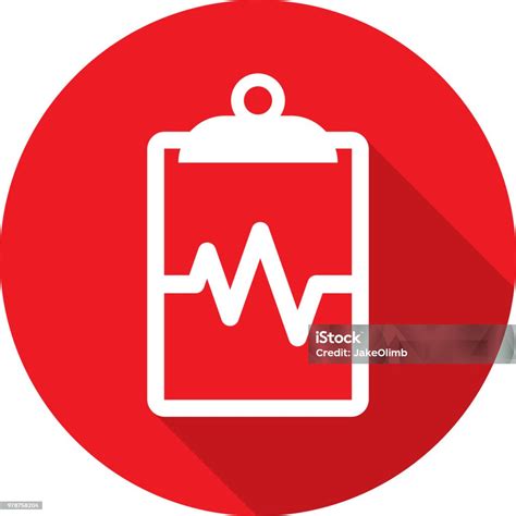 Clipboard Heartbeat Icon Silhouette Stock Illustration Download Image