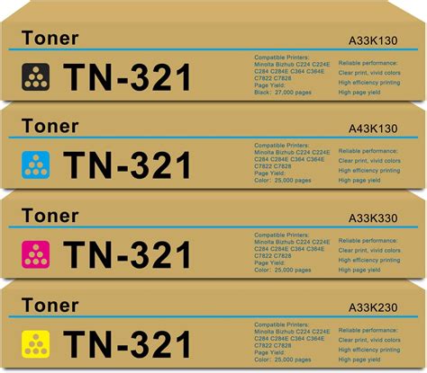 Amazon Tn Tn Black Cyan Magenta Yellow Toner Cartridge