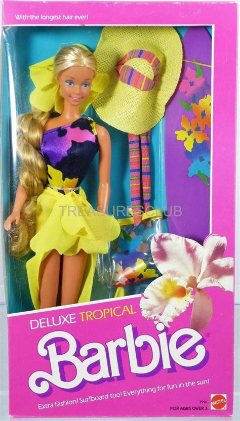 1985 Deluxe Tropical Barbie Barbie 90s Barbie Collection Barbie