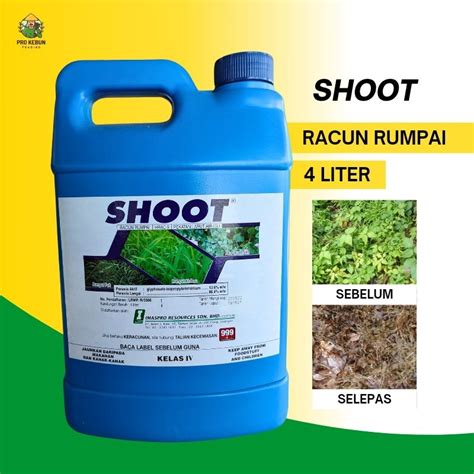 Shoot Herbicide Liter Racun Rumput Mati Akar Tahan Lama Racun Lalang