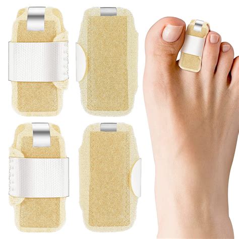 4 Pcs Hammer Toe Straightener Happon Breathable Hammer Toe Straightener