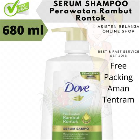 Jual Dove Serum Shampoo Total Hair Fall Treatment Ml Ml Shampo