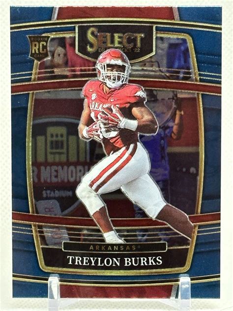 2022 Panini Select Draft Picks Treylon Burks Blue Concourse Rookie Card