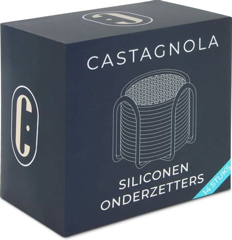 Castagnola Siliconen Onderzetters Met Houder Onderzetters Voor Glazen