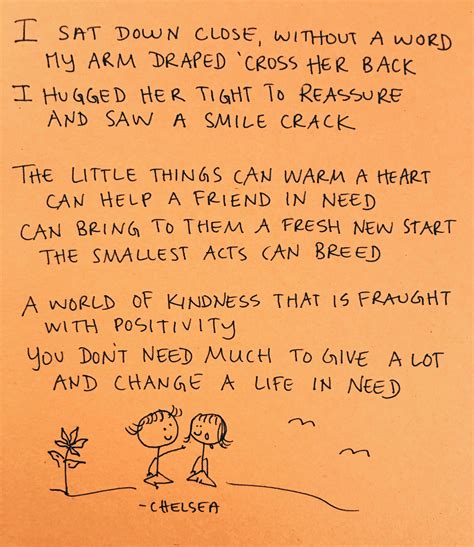 Inspirational Poem About Helping Another With Little Acts Of Kindness