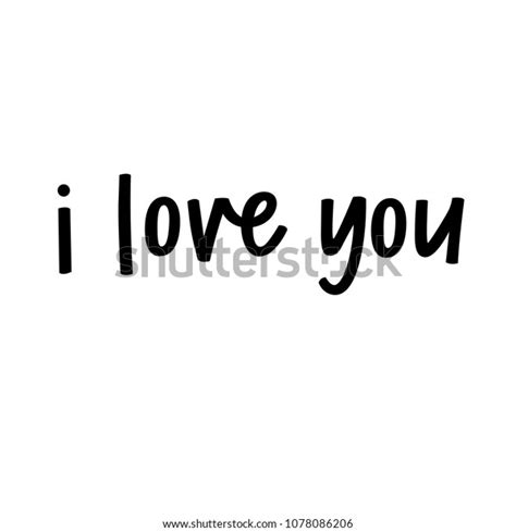 Love You Stock Vector Royalty Free 1078086206 Shutterstock