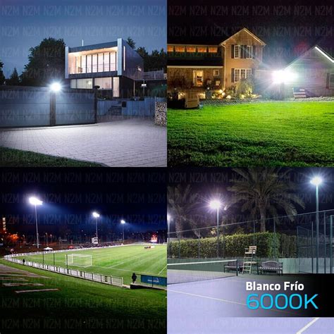 Reflector Led W Alta Potencia Exterior Cancha Futbol Tenis N M