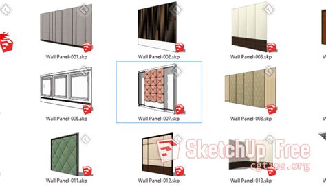 1908 Wall Panel Sketchup Model Free Download 4 Sketchup Models For Free Download