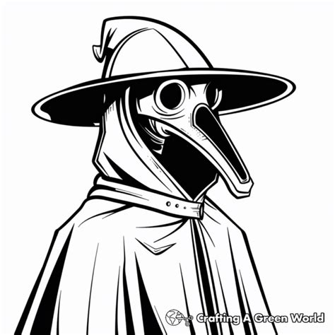 Plague Doctor Coloring Pages Free And Printable