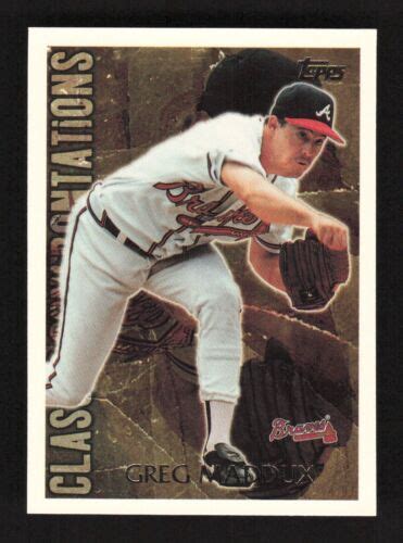 1996 Topps Classic Confrontations Greg Maddux CC15 Atlanta Braves EBay