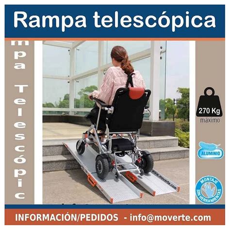 Comprar Rampa telescópica de aluminio de 3 m ortopedia online moverte