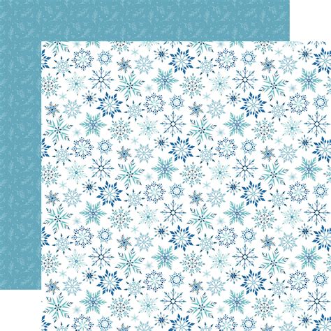 Winter Magic Magic Snowflake 12x12 Patterned Paper Echo Park Paper Co