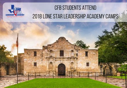 CFB Students Attend 2018 Lone Star Leadership Academy Camps ...