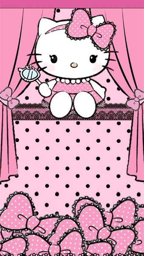 Pastel Pink Hello Kitty Wallpaper