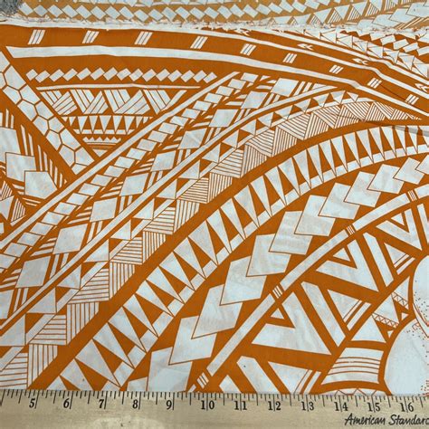 Polynesian Tribal Print Fabric