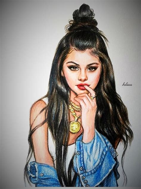 Selena Gomez Cartoon Cute