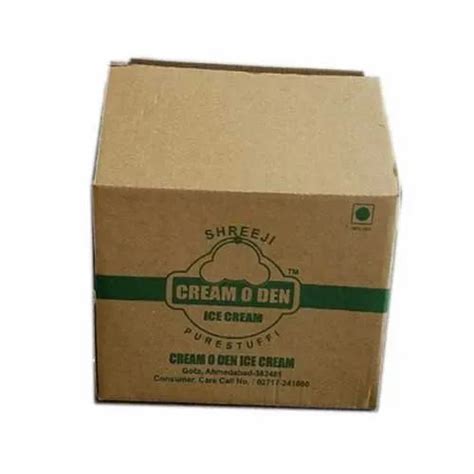 Kraft Paper Rectangle Brown Printed Corrugated Boxes Capacity 6 10 Kg