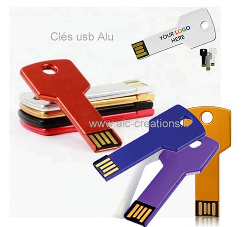 Cl S Usb Publicitaires Bois Et Metal Cles Usb Lumineuses Aic Creations