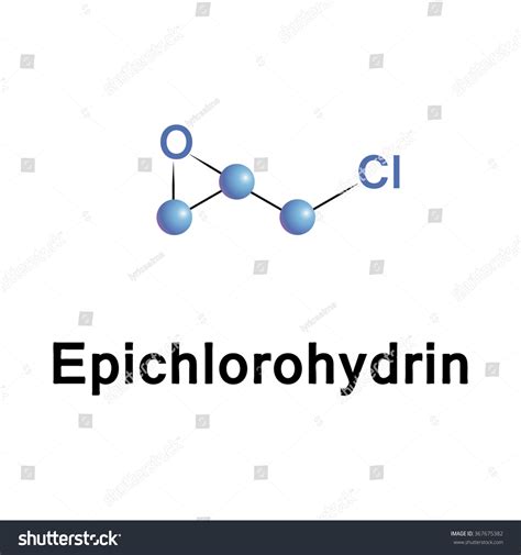 Epichlorohydrin Highly Reactive Compound Used Production Stock Vector ...