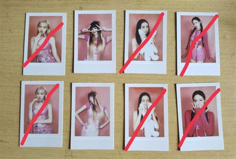 WTS LFB BLACKPINK BORN PINK PHOTOCARD PC POLAROID LISA JISOO JENNIE